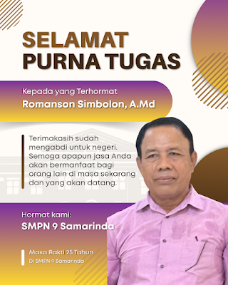 Purna Tugas Guru SMP Negeri 9 Samarinda