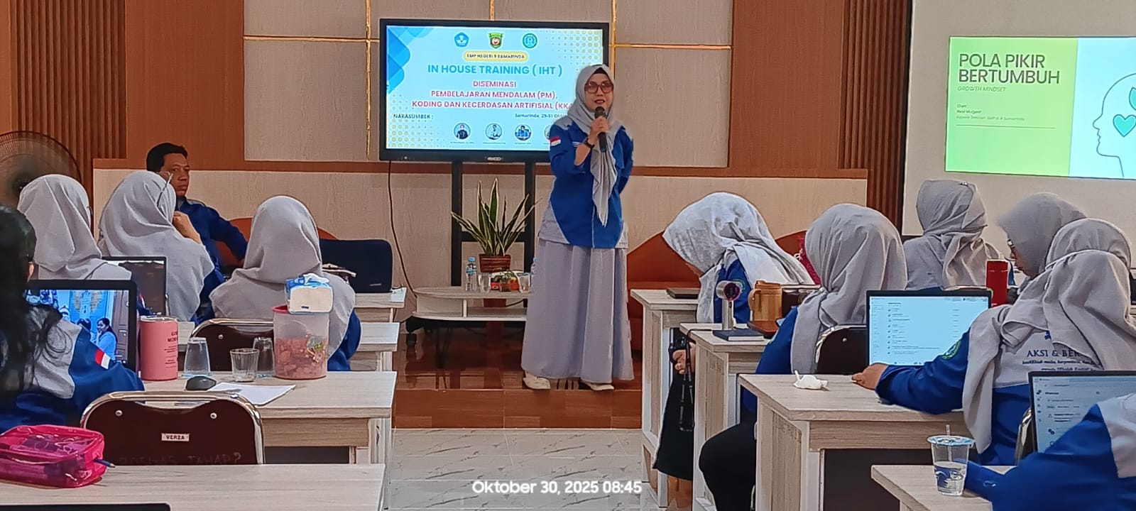 SMP Negeri 9 Samarinda Gelar IHT Pembelajaran Mendalam dan Kecerdasan Artifisial