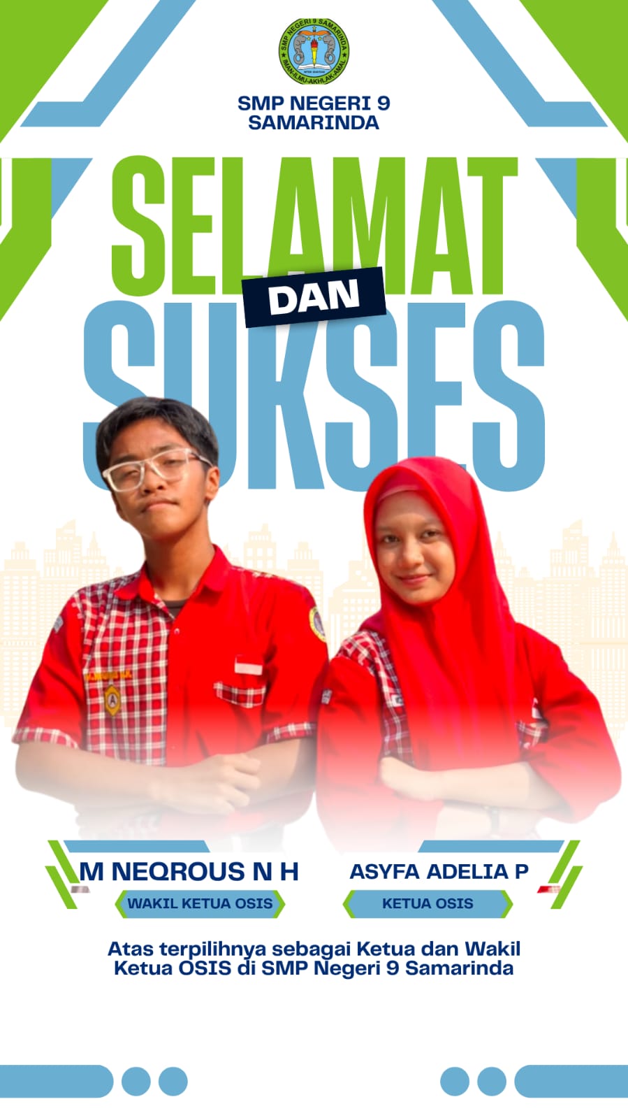 Pengumuman Hasil Pemilihan Ketua OSIS SMP Negeri 9 Samarinda Periode 2026/2027